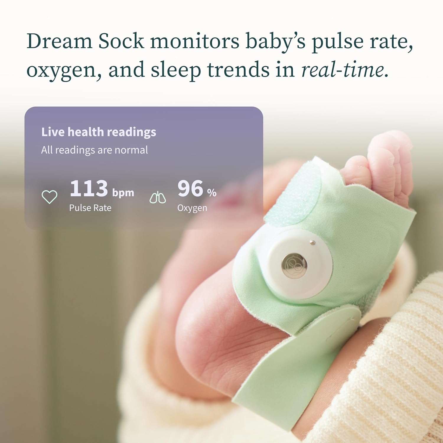 Owlet Dream Sock FDA Cleared Smart Baby Monitor
