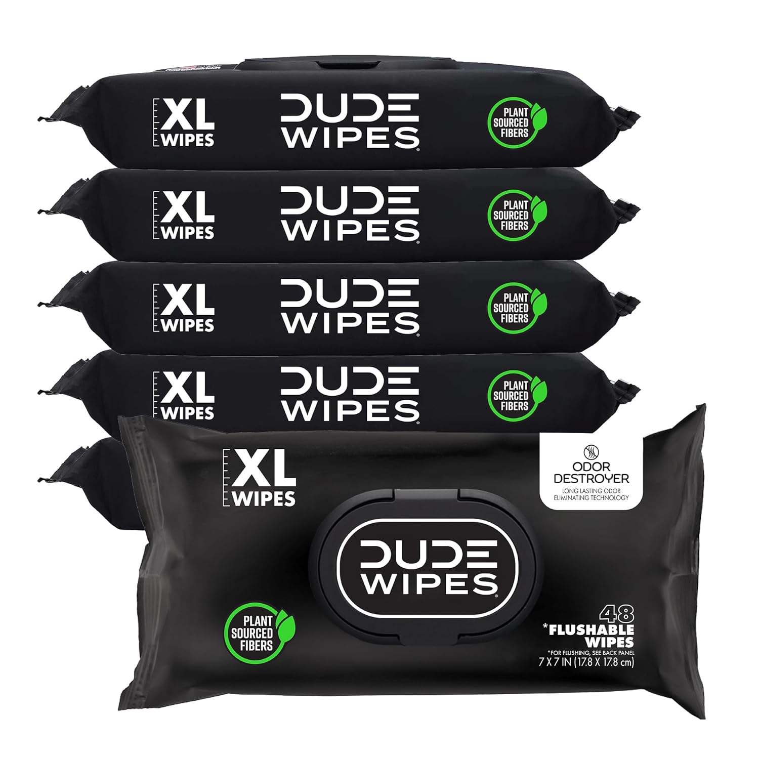 DUDE Wipes Flushable Wipes Unscented Extra-Large
