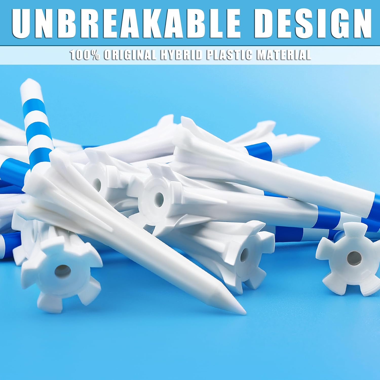 CHAMPKEY Advanced 5-Prong Plastic Golf Tees