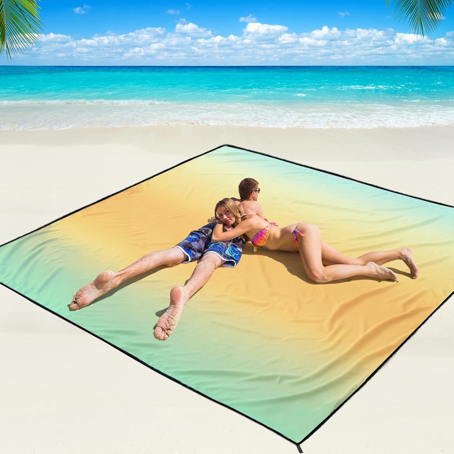 Beach Blanket Waterproof Sandproof Beach Mat