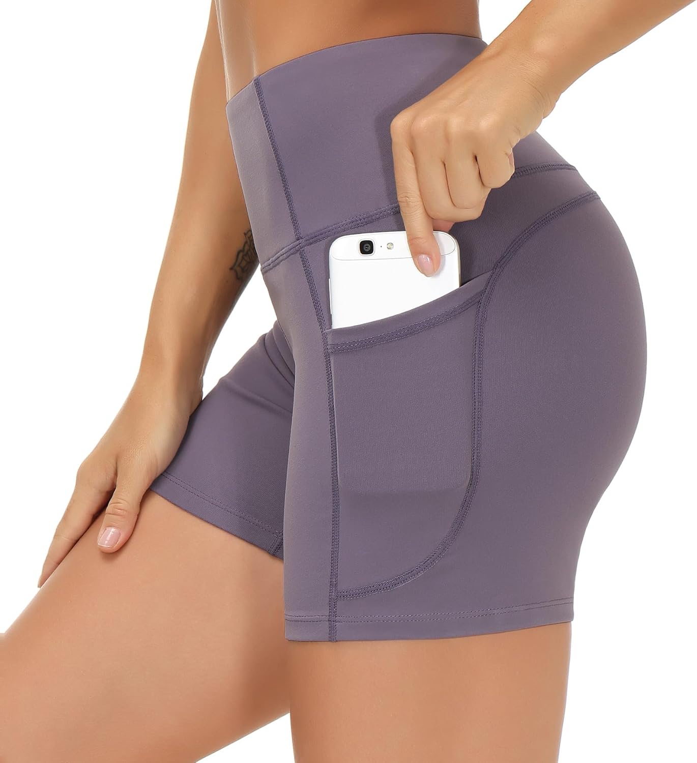 THE GYM Women's High-Waist Workout Shorts