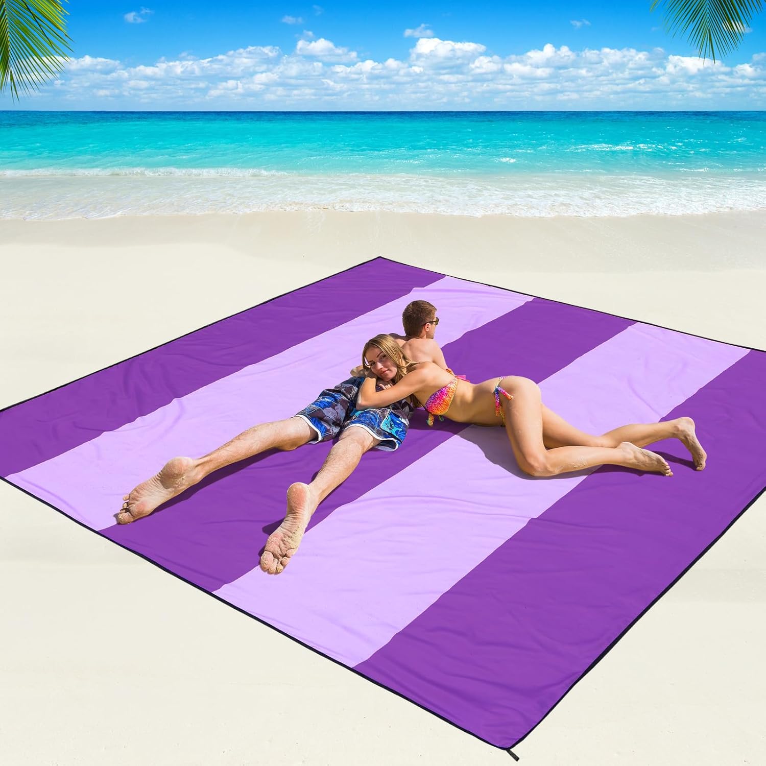Beach Blanket Waterproof Sandproof Beach Mat