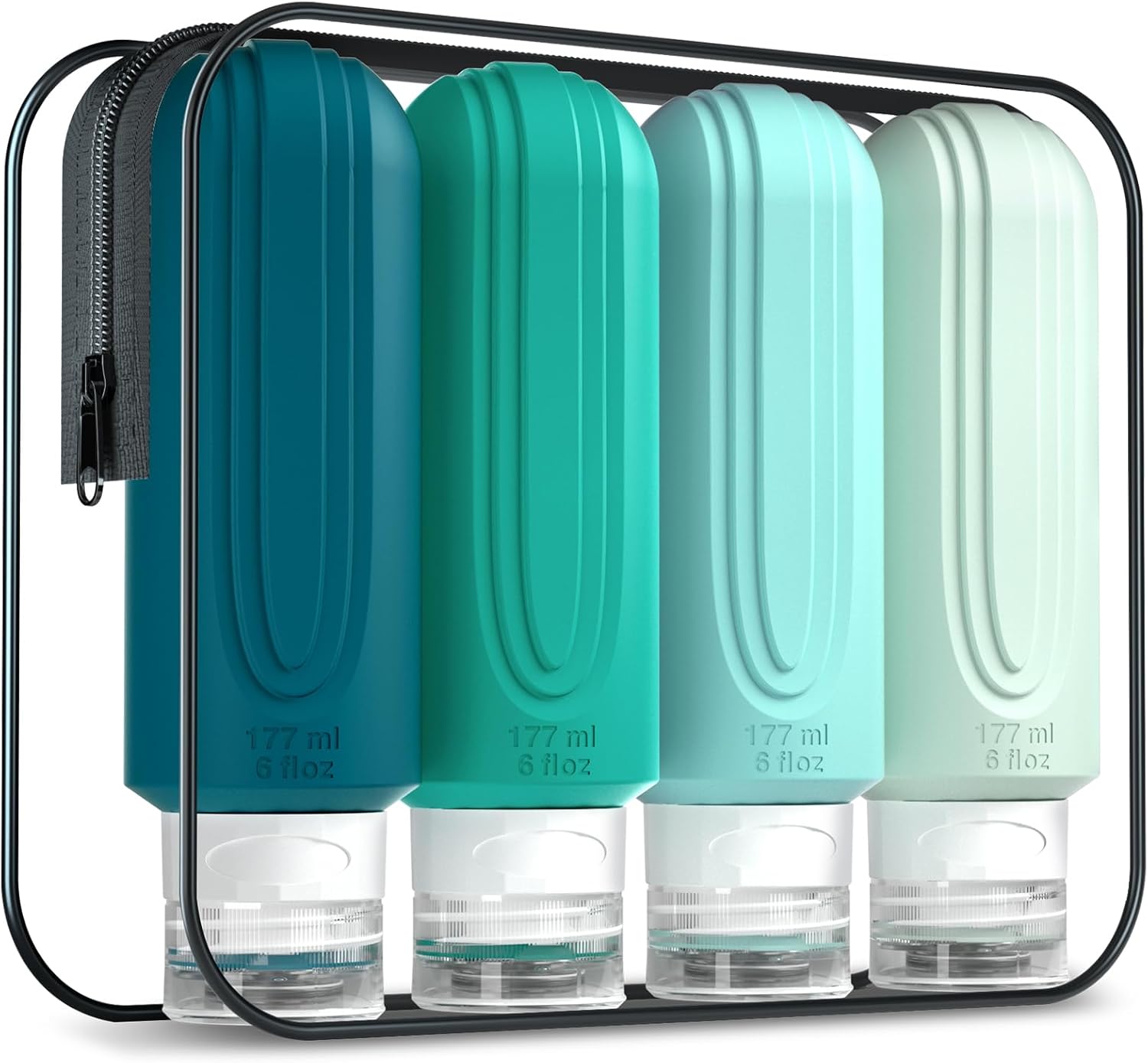 TSA Approved 3oz Leak-Proof Travel Bottles