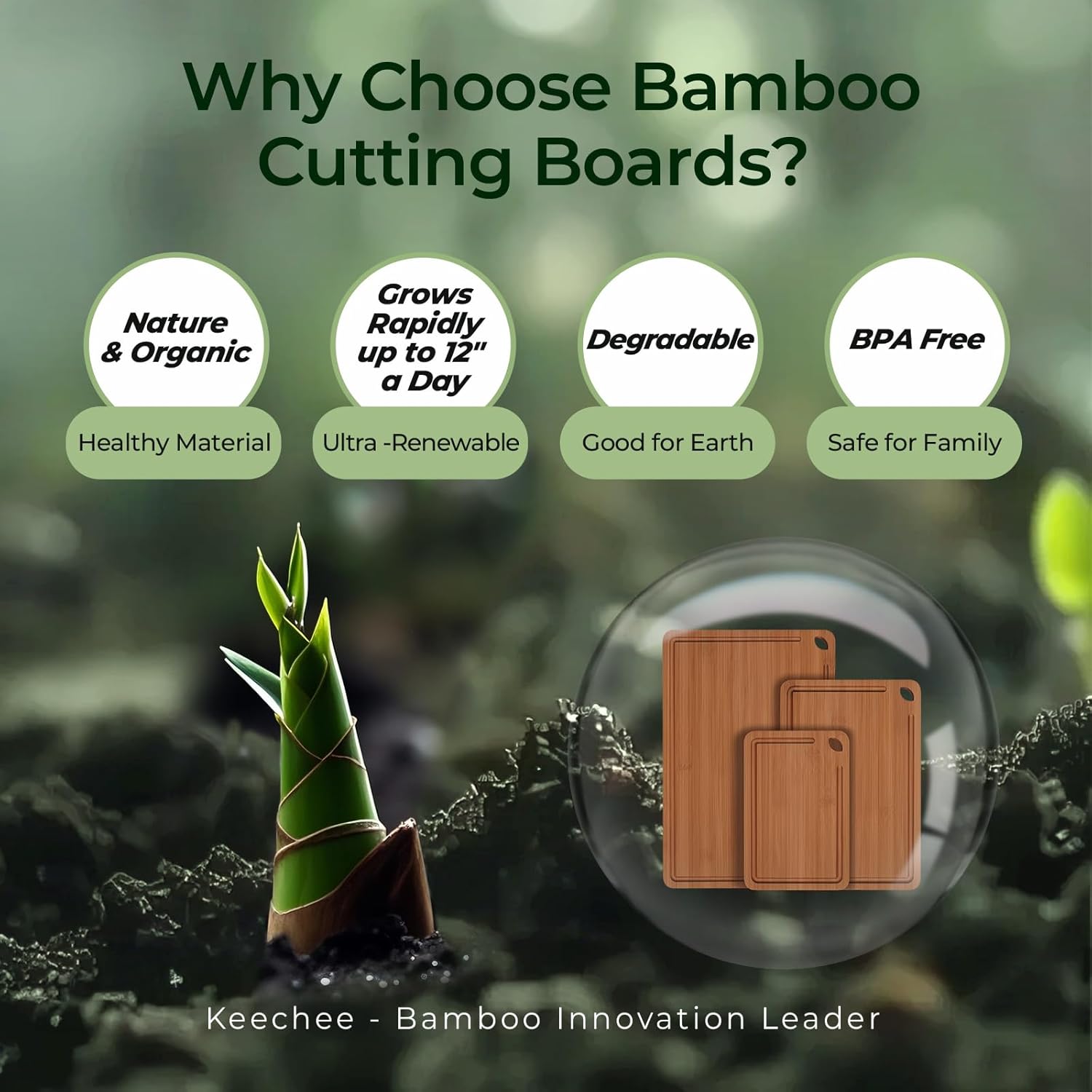 Bamboo Cutting Board – Durable Wood