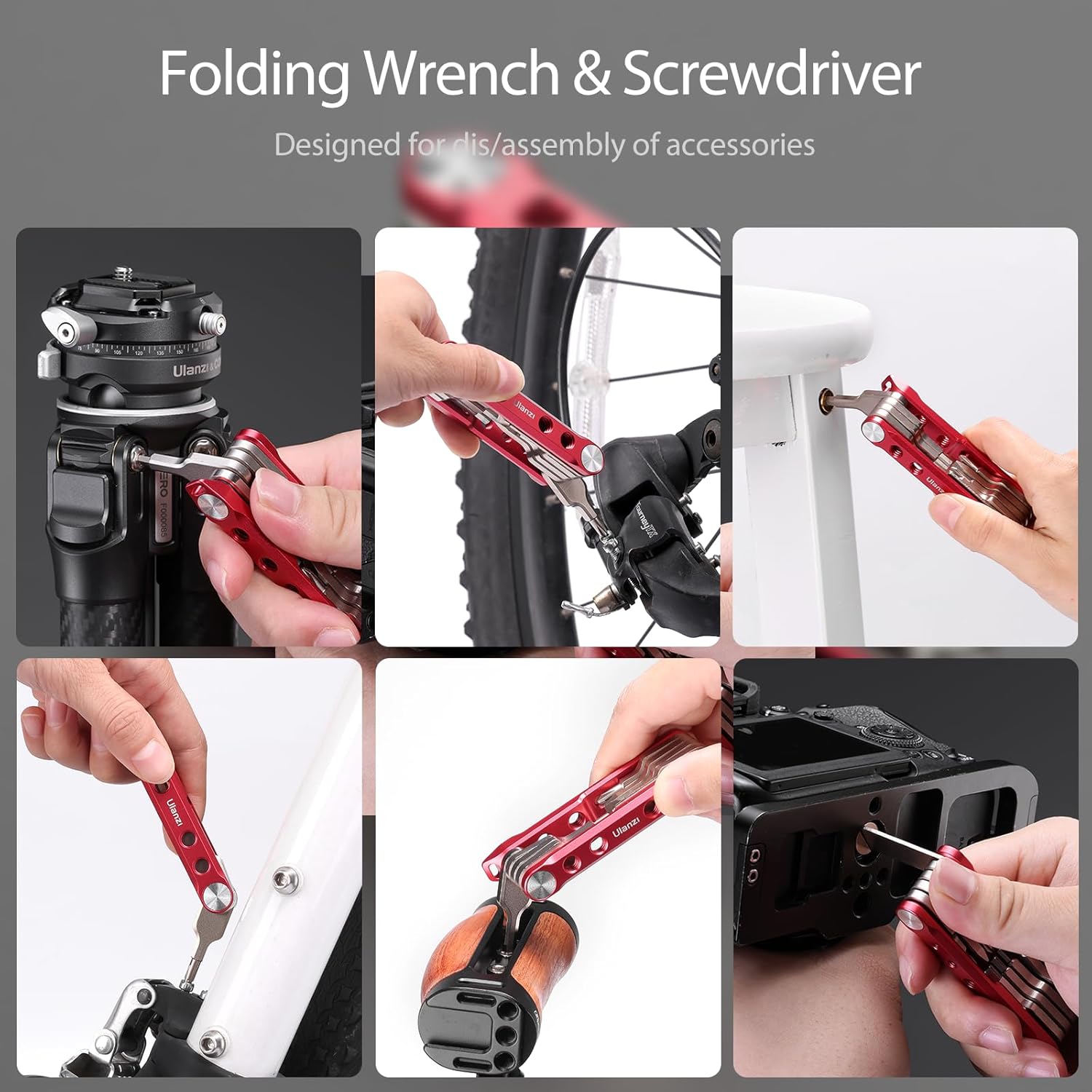 ULANZI 9-in-1 Folding Tool Set with Screwdrivers