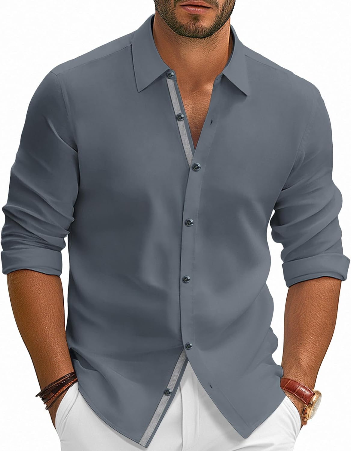 PJ PAUL JONES Mens Dress Shirts Business Shirts