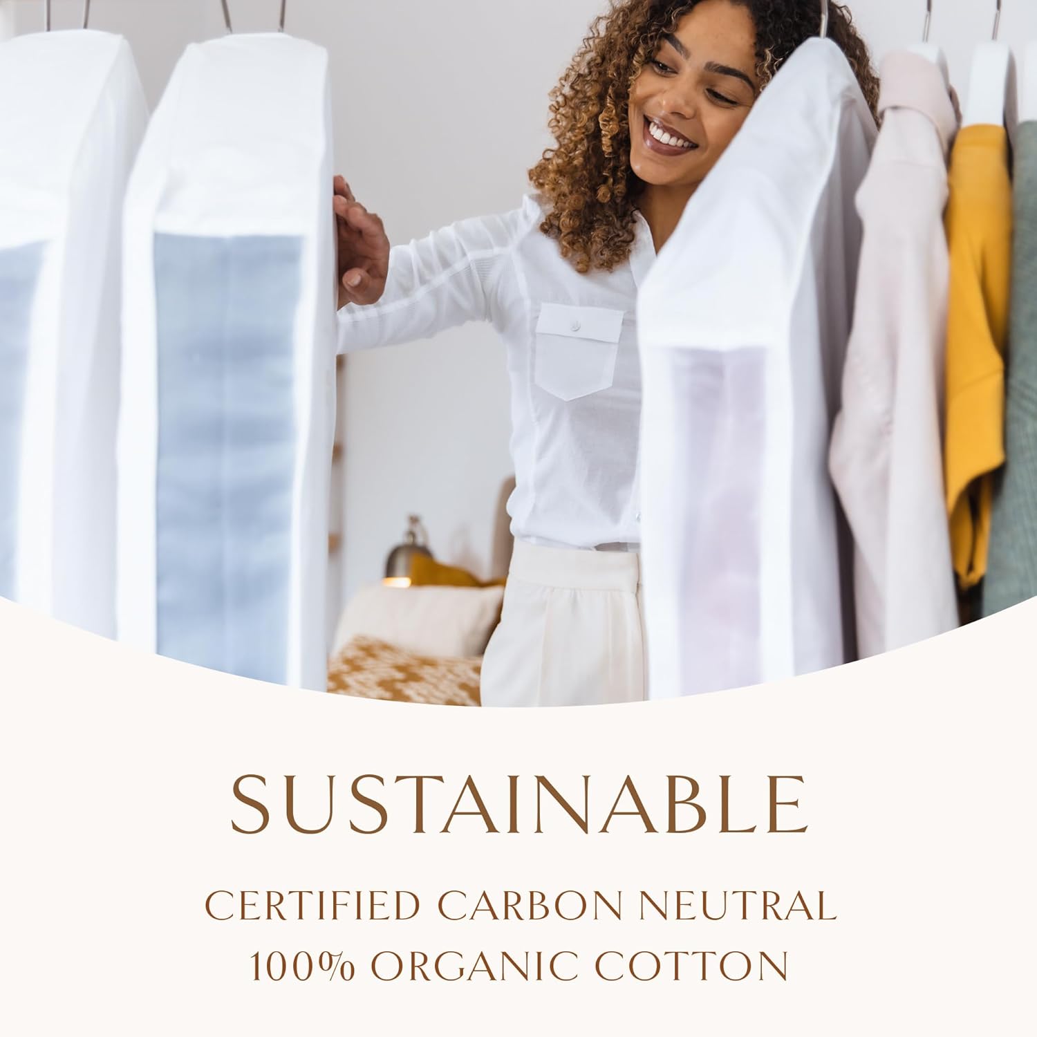 Hayden Hill Luxury Organic Cotton Garment Storage Bag