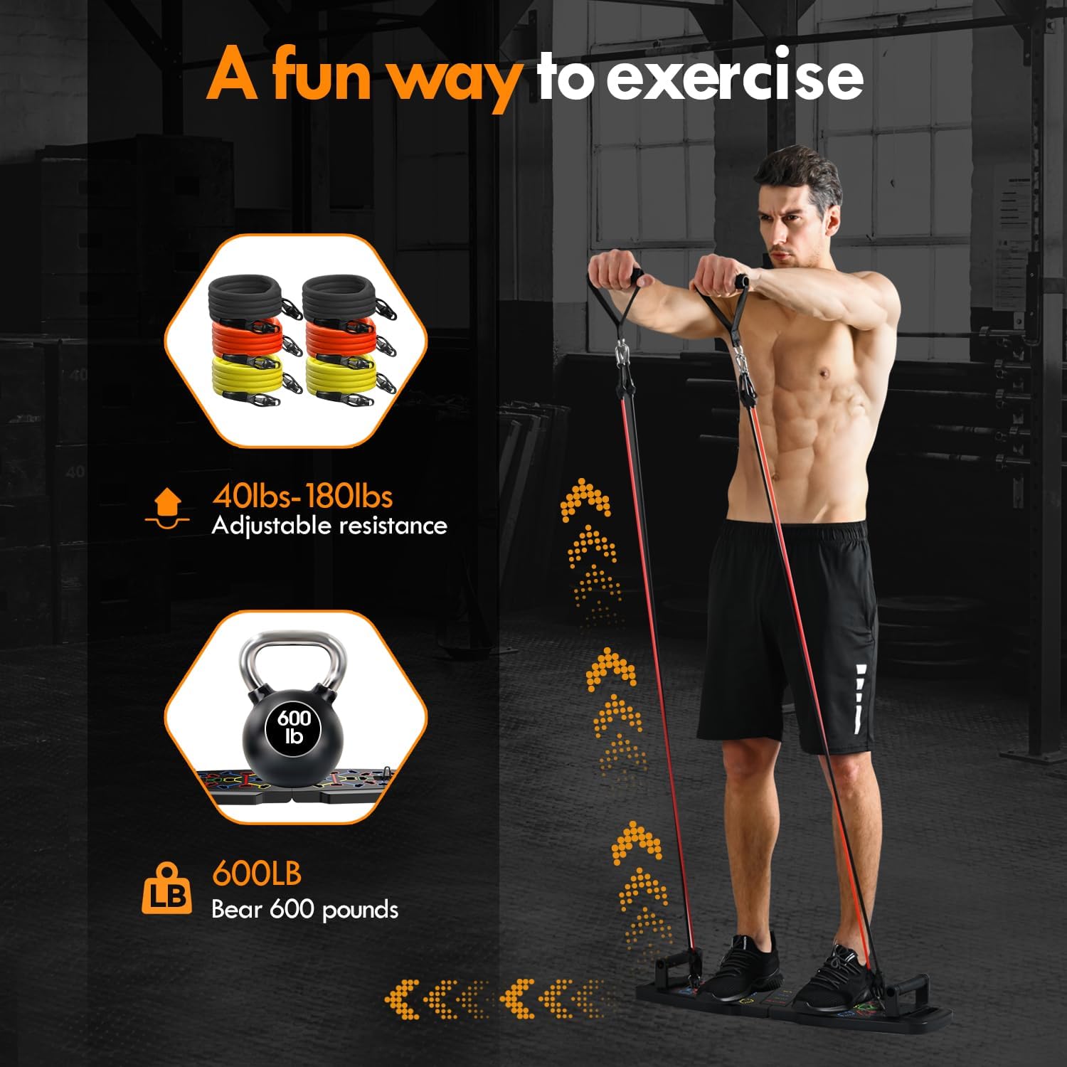 Push Up Board Home Gym Portable Exercise