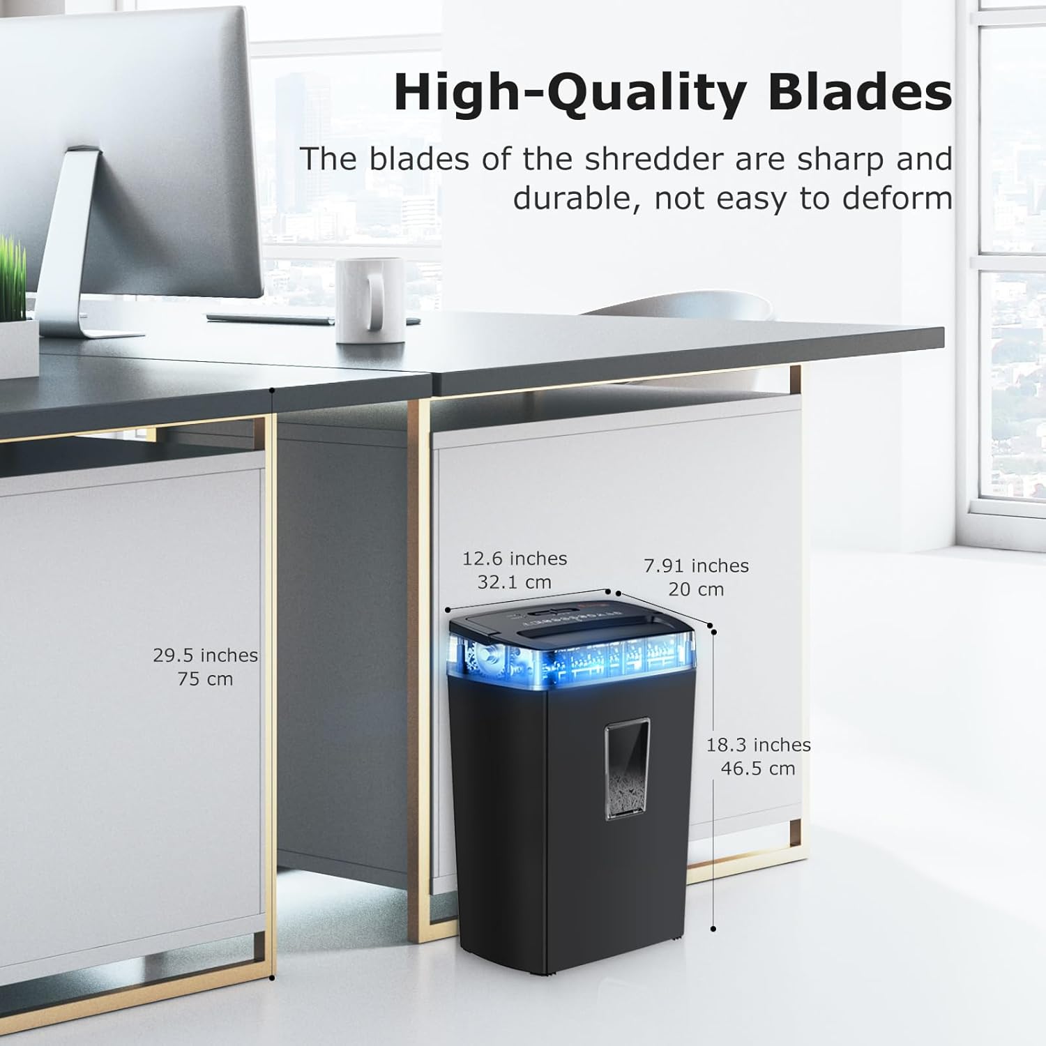 Bonsaii 12-Sheet Cross Cut Paper Shredder