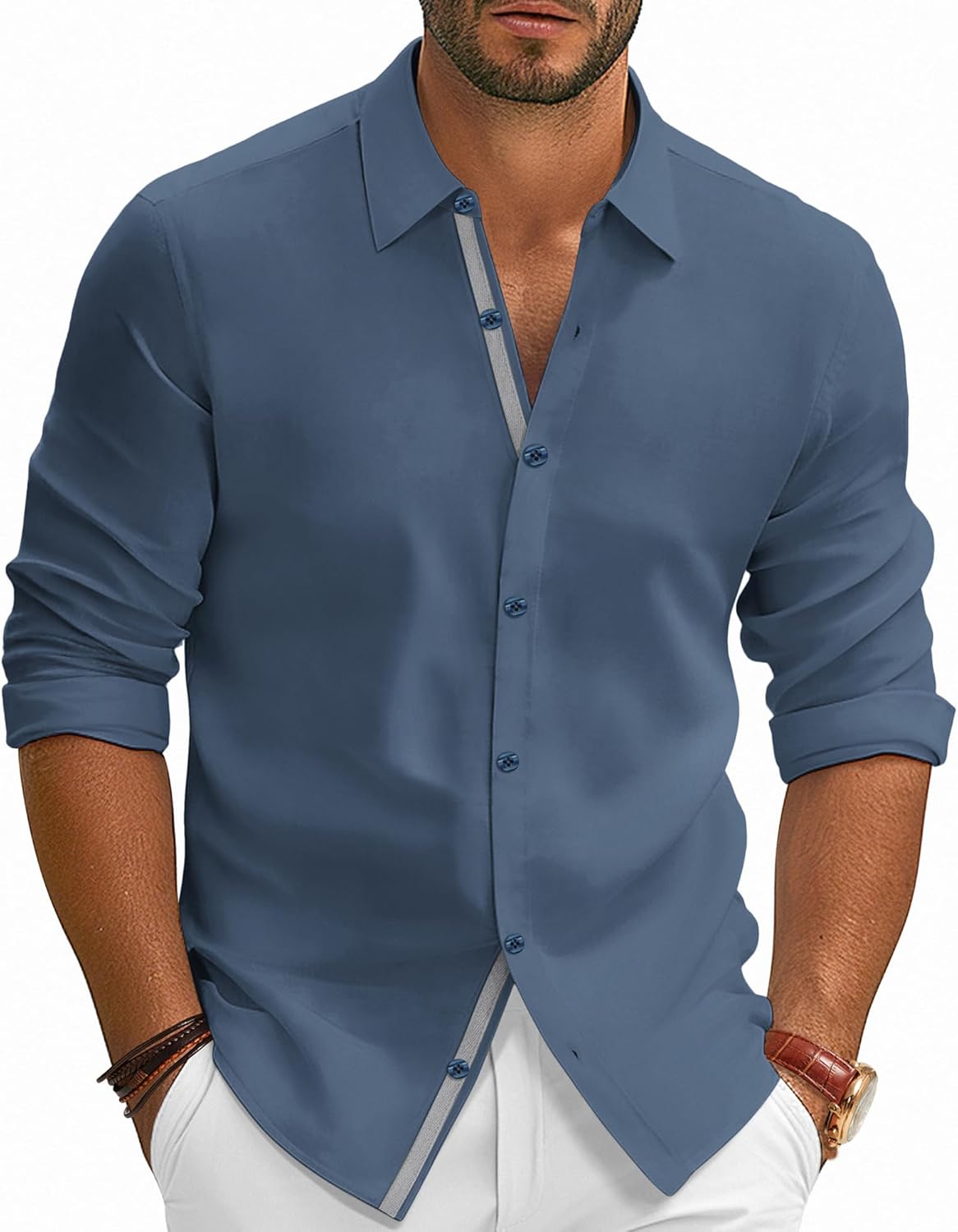 PJ PAUL JONES Mens Dress Shirts Business Shirts