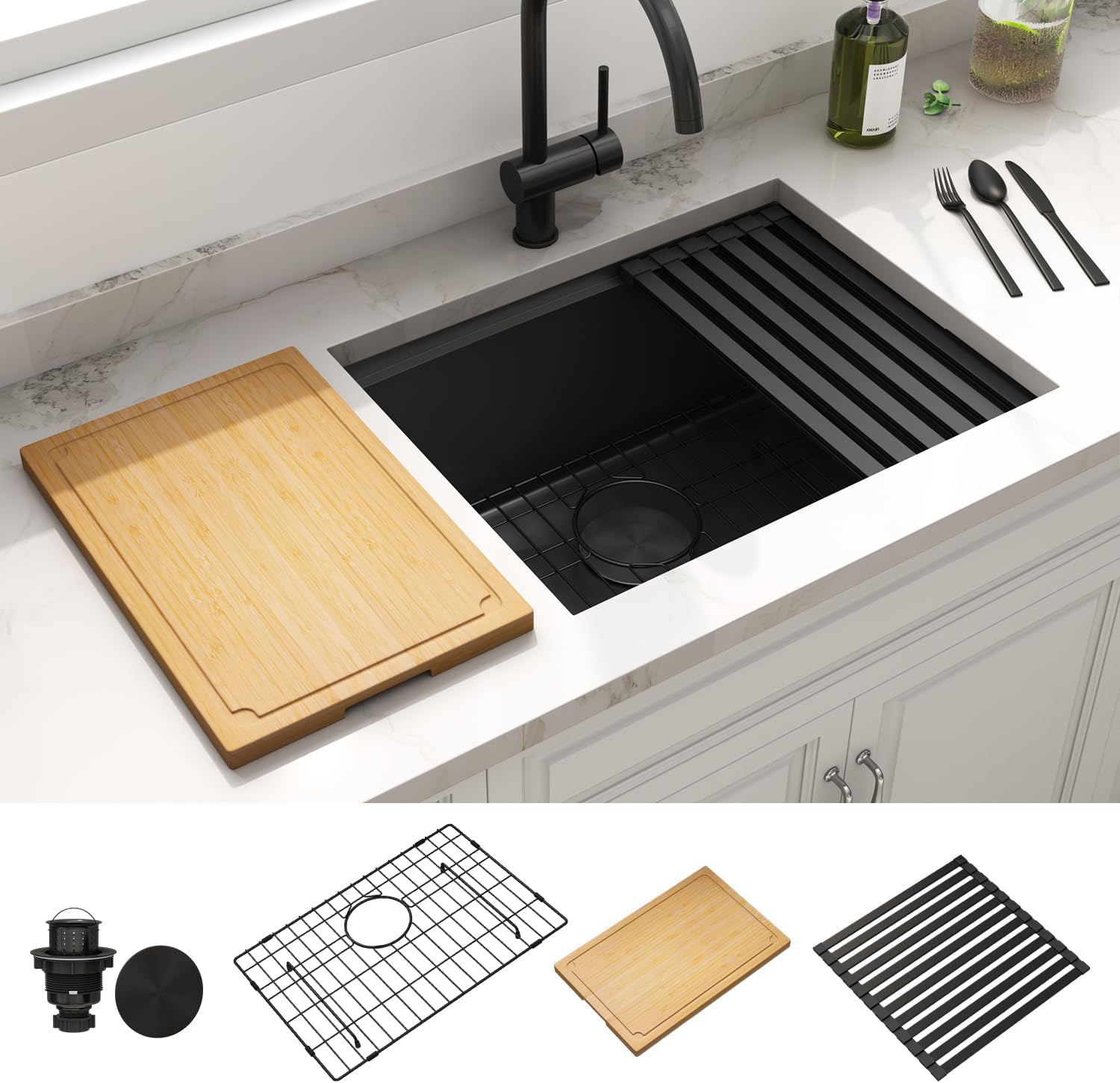 Modern Undermount Gold Sink for Kitchens