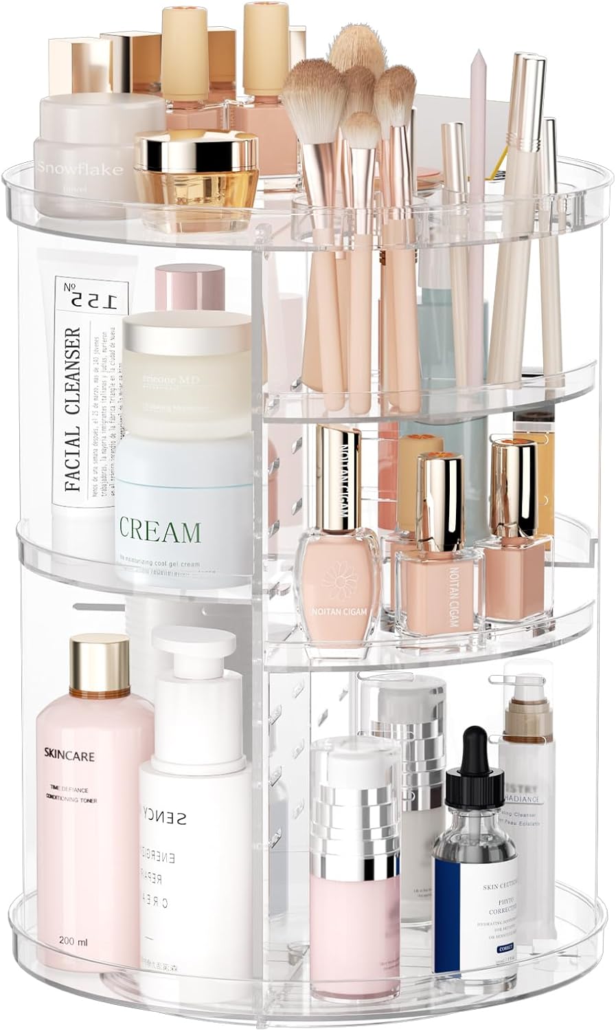 Rotating 8-Layer Makeup Organizer – Skincare