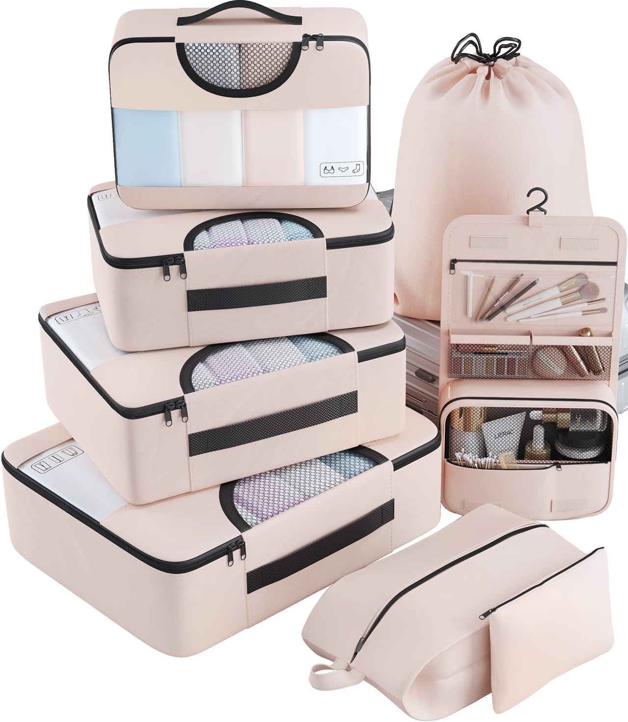 Veken Packing Cubes Set, Travel Luggage Organizers