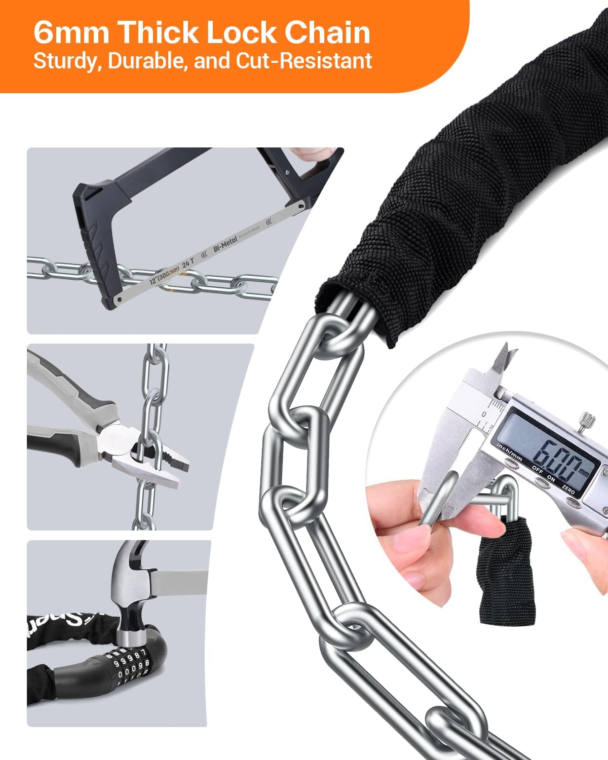 Sportneer Bike Lock 5-Digit Combination
