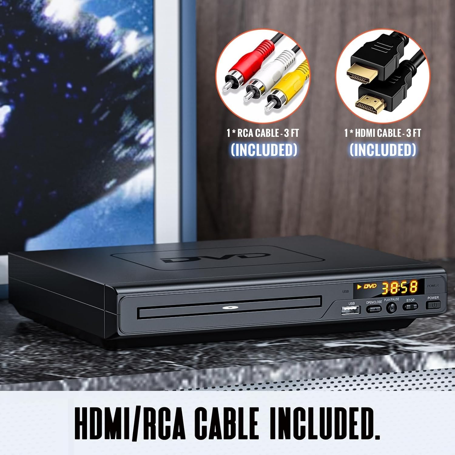 DVD Player with HDMI All Region Simple CD Player