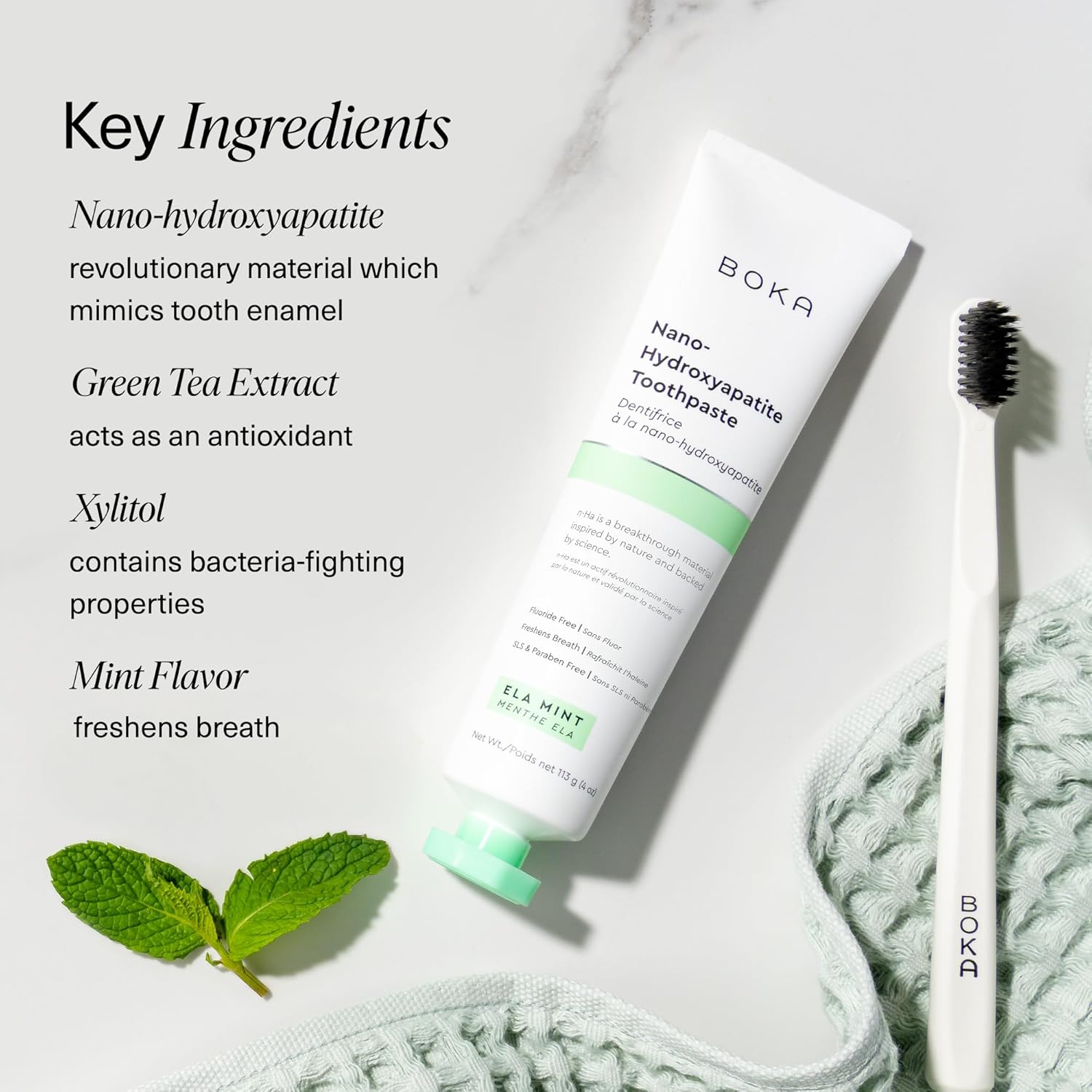 Boka Fluoride-Free Nano Hydroxyapatite Toothpaste