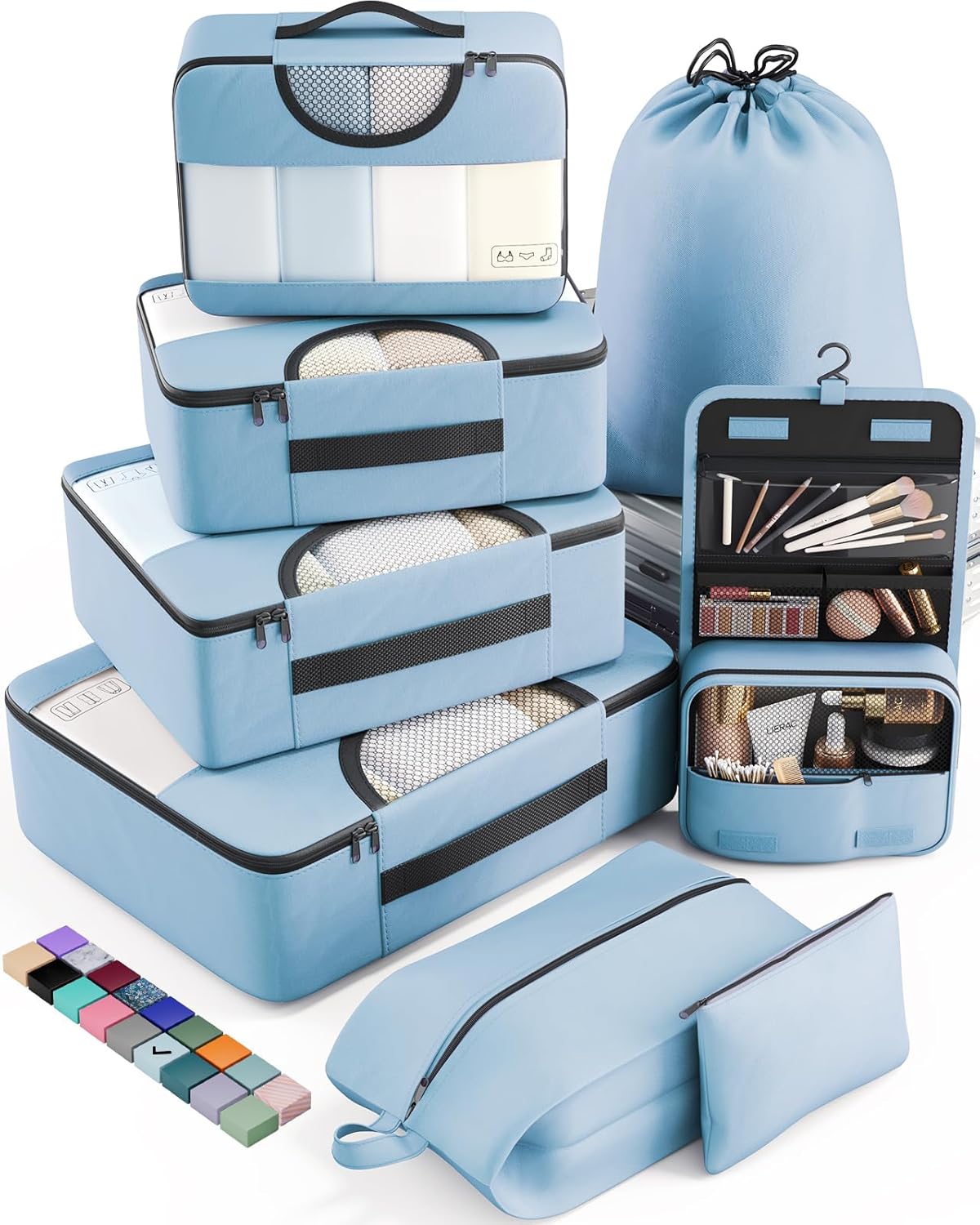 Veken Packing Cubes Set, Travel Luggage Organizers