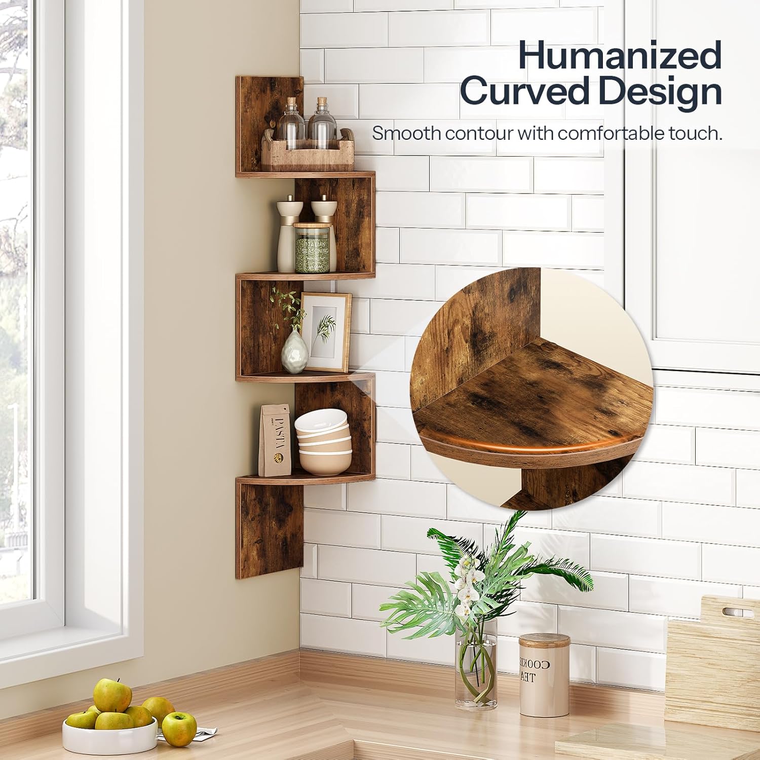 HOOBRO Corner Shelf Wall-Mounted