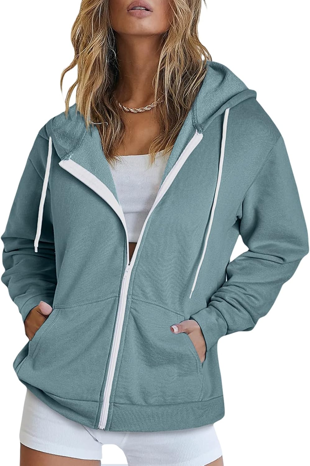 Dokotoo Women's Full Zip Up Hoodie for Women