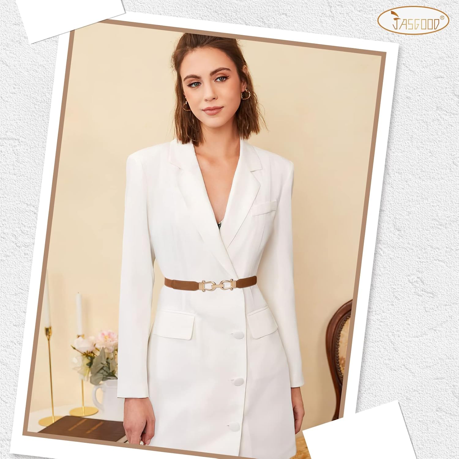 JASGOOD Women Stretchy Waist Belt