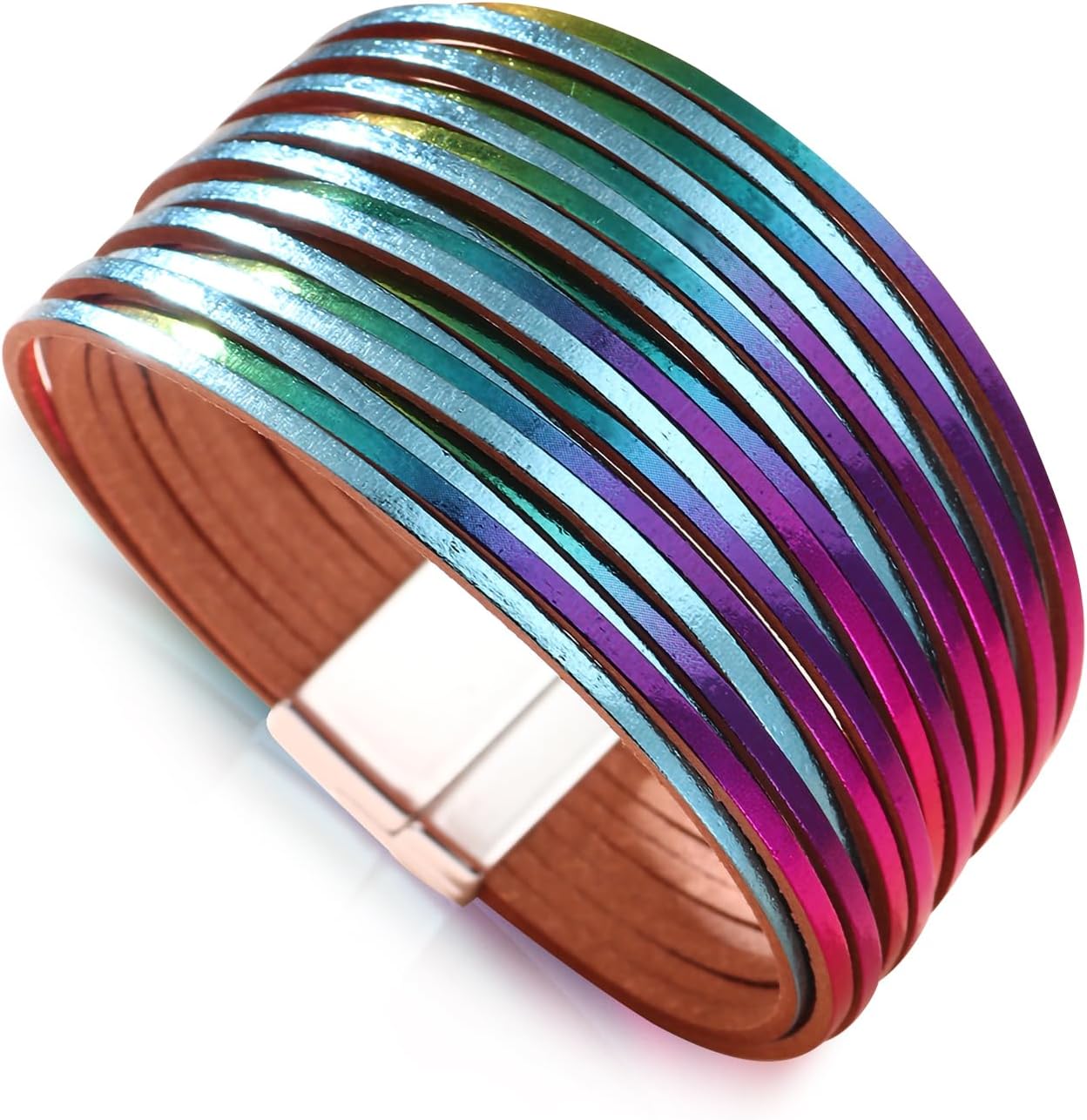 Fesciory Boho Leather Wrap Bracelet Women