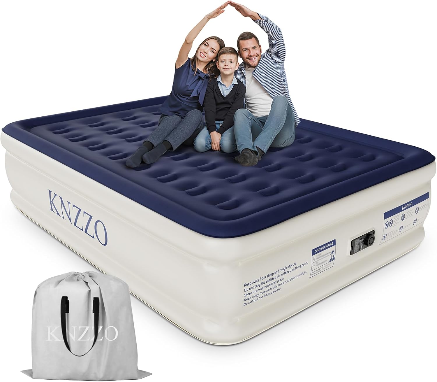 Air Mattress Queen with Built-in Pump