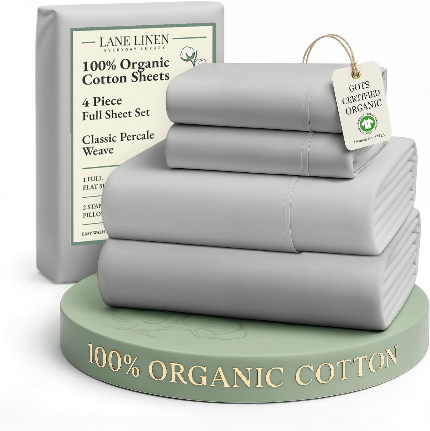 LANE LINEN Eco Friendly Cotton Queen Sheet Set