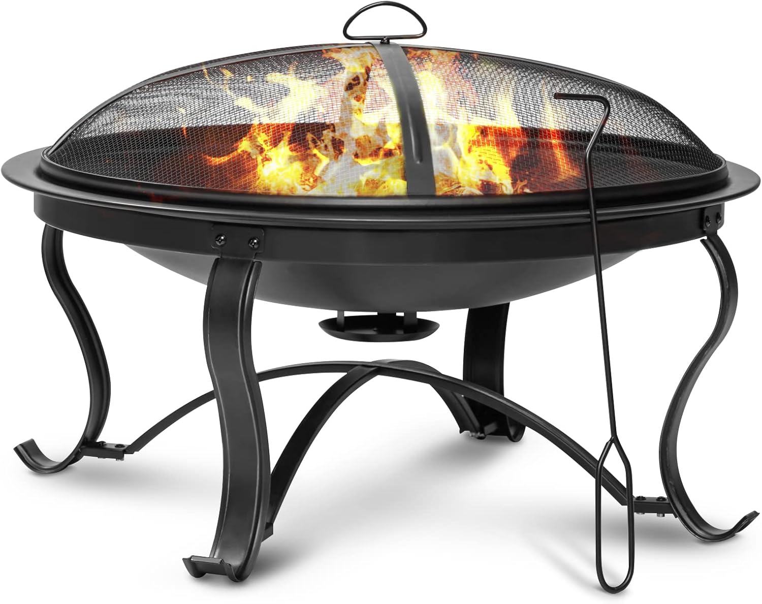 SINGLYFIRE 22 inch Fire Pit for Outside Outdoor