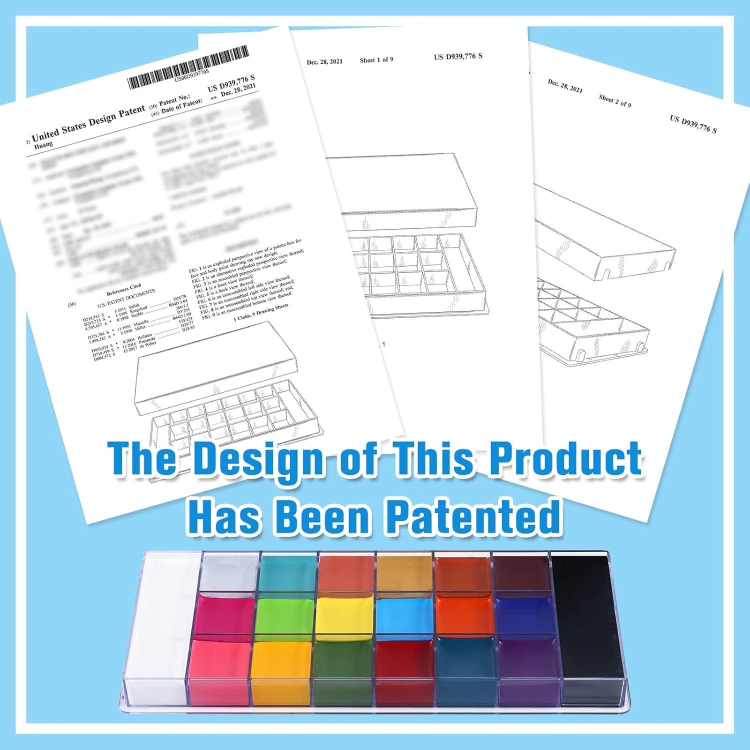 UCANBE Athena Face Body Paint Oil Palette
