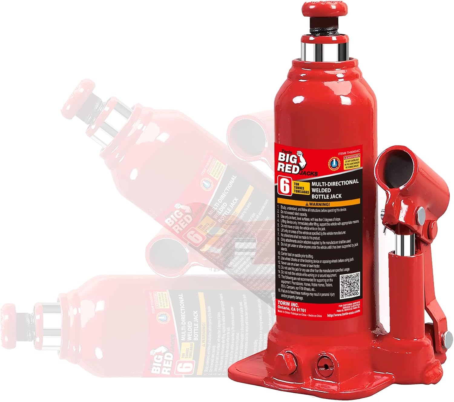Torin T90413 Big Red Hydraulic Bottle Jack