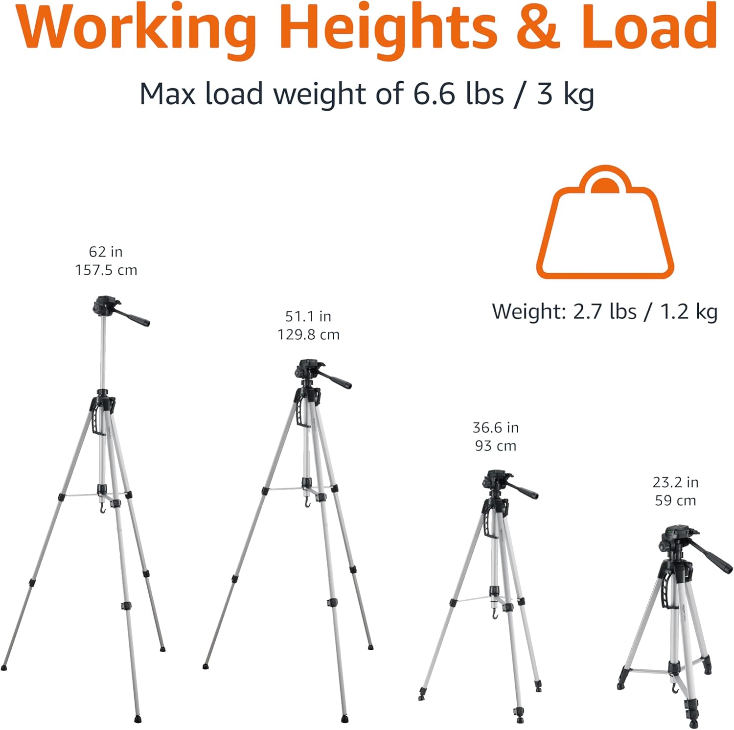 60 inch Lightweight Tripod with Bag
