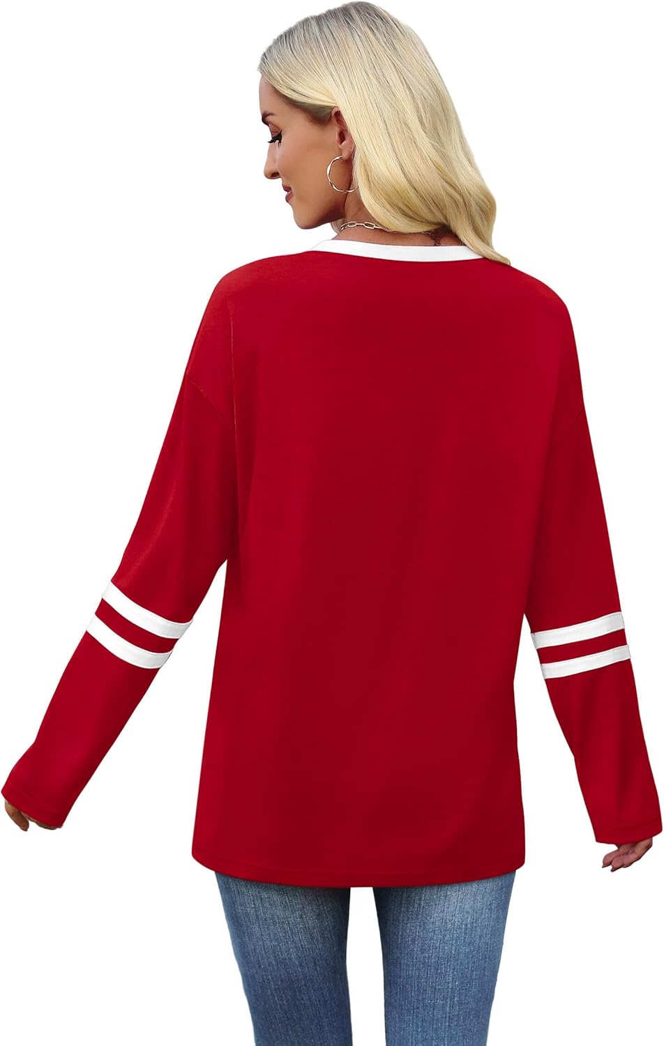 Sampeel Women’s Color Block Long Sleeve Top