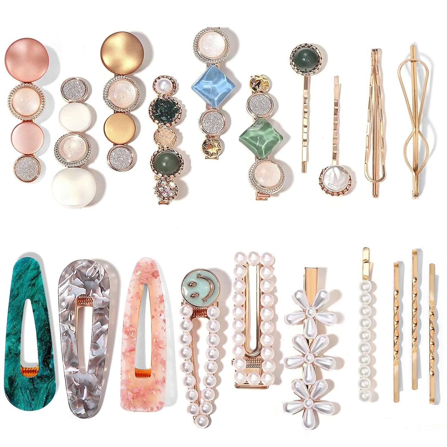 Macaron Boho Hair Barrettes for Women