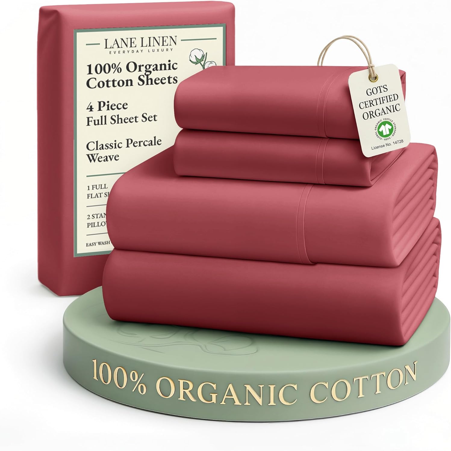 LANE LINEN Eco Friendly Cotton Queen Sheet Set
