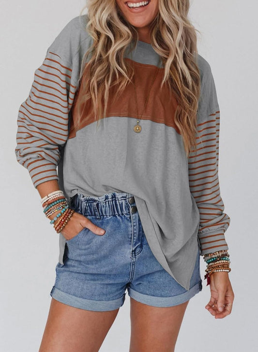 Dokotoo Oversized Color Block Women’s Top