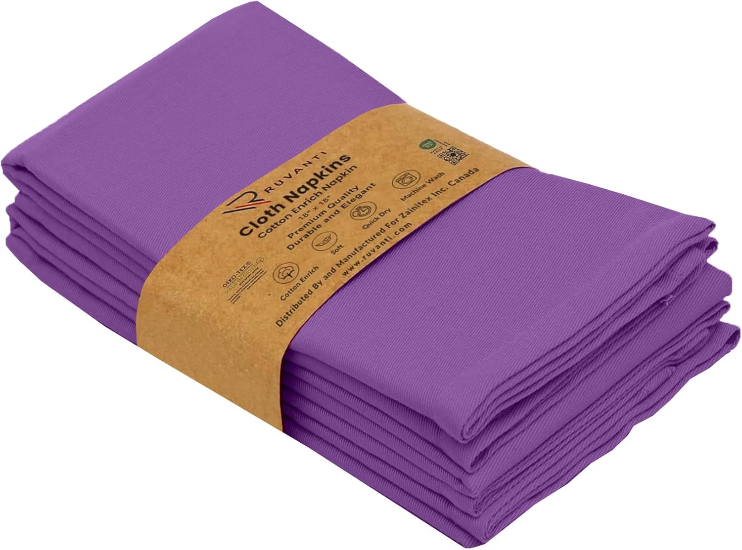 Ruvanti Cloth Napkins Set of Napkins Cloth Washable