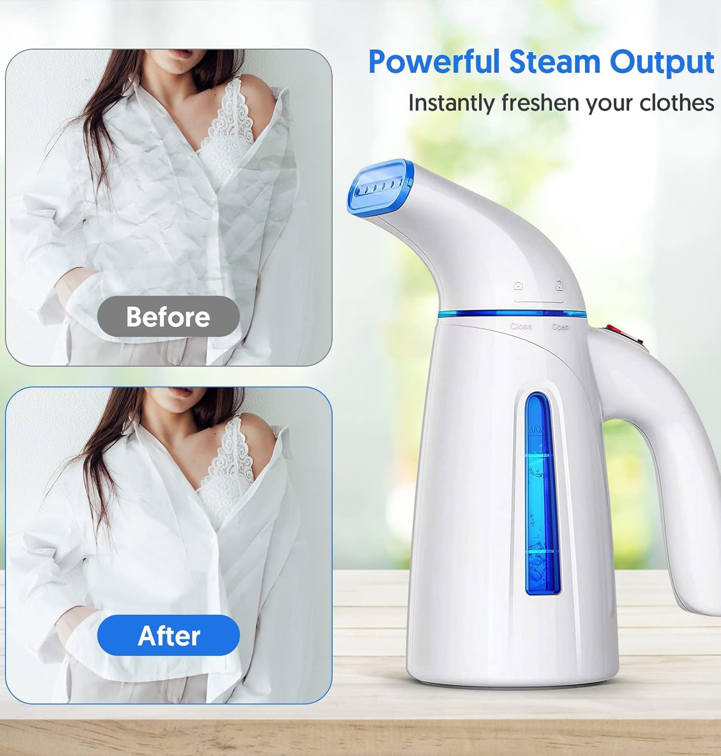 OGHom Handheld Clothes Steamer Travel Garment Steamer