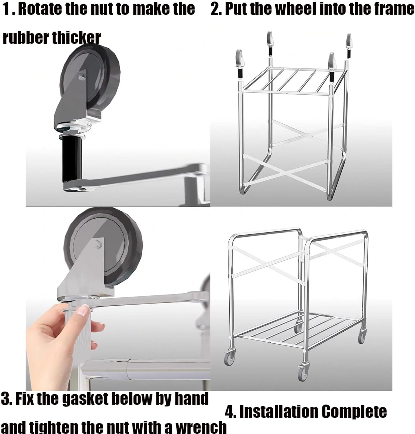 Rolling Collapsible Laundry Basket with Wheels