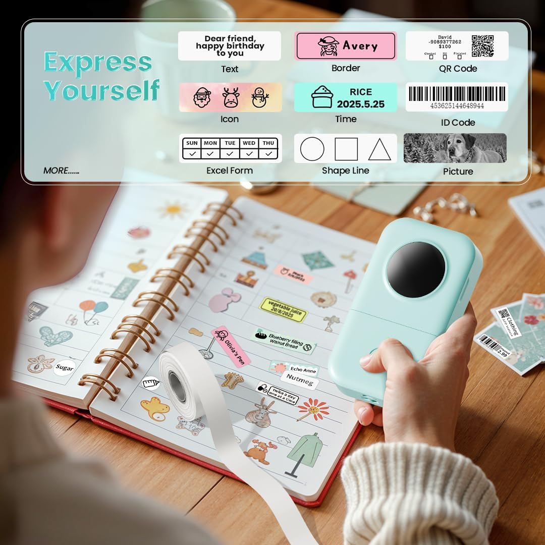 Phomemo D30 Bluetooth Portable Mini Label Printer