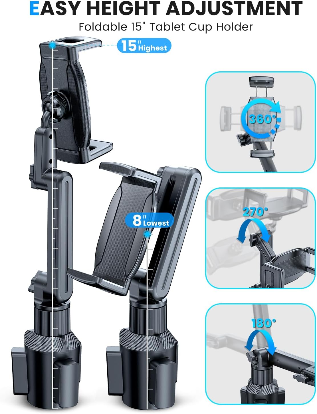 eSamcore Tablet Holder for Car for iPad Cup Holder