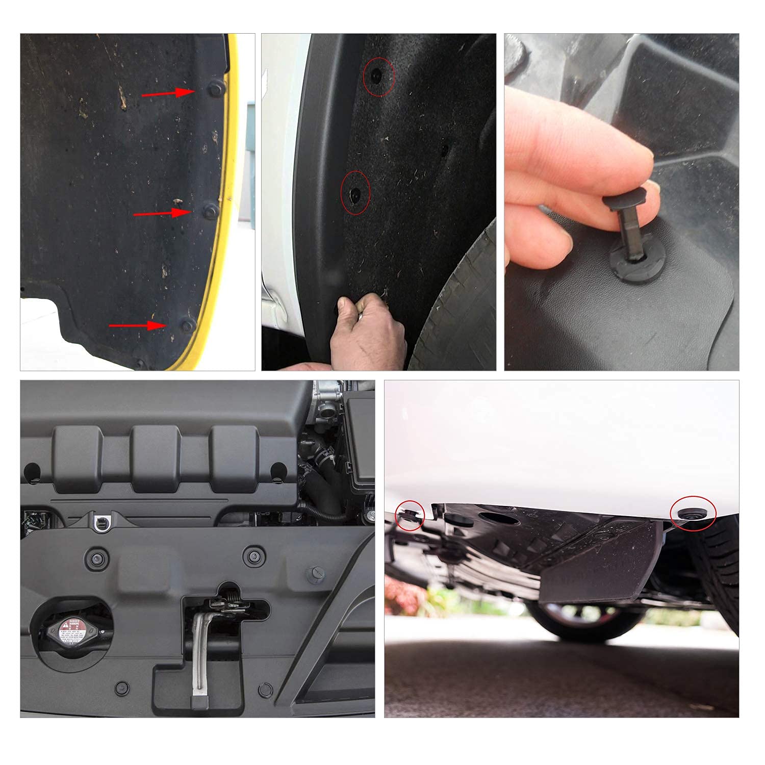 GOOACC 240PCS Car Retainer Clips Set