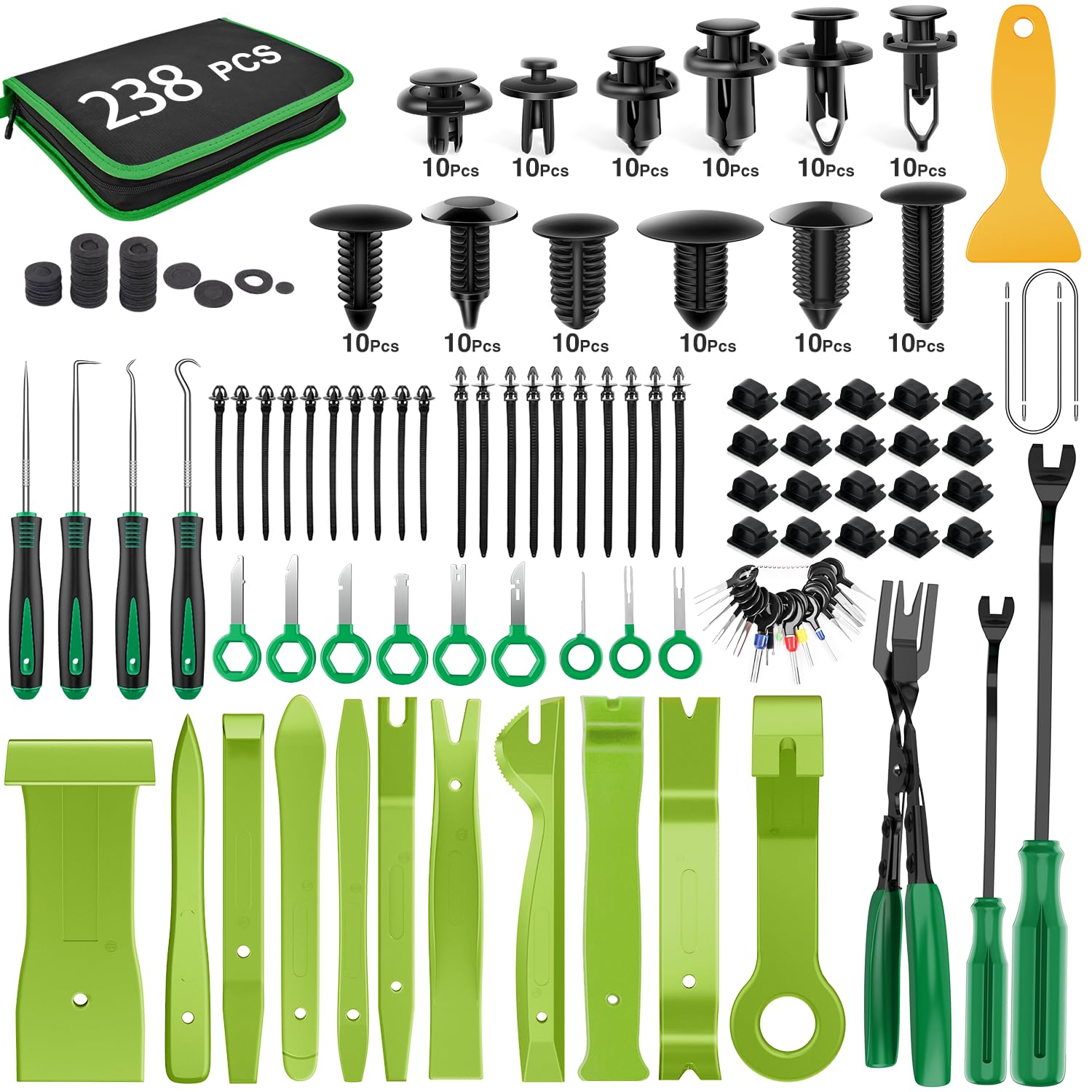 GOOACC 240PCS Car Retainer Clips Set