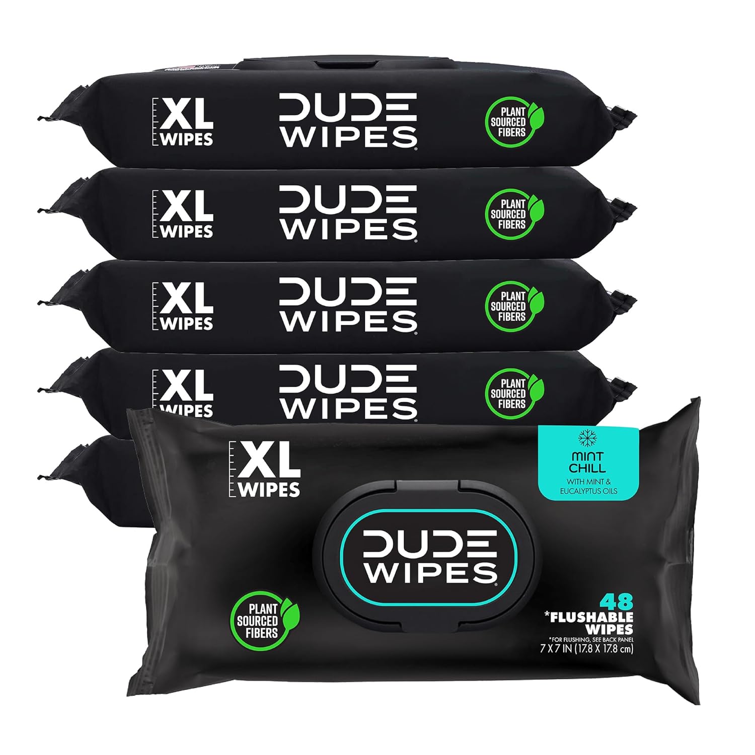 DUDE Wipes Flushable Wipes Unscented Extra-Large