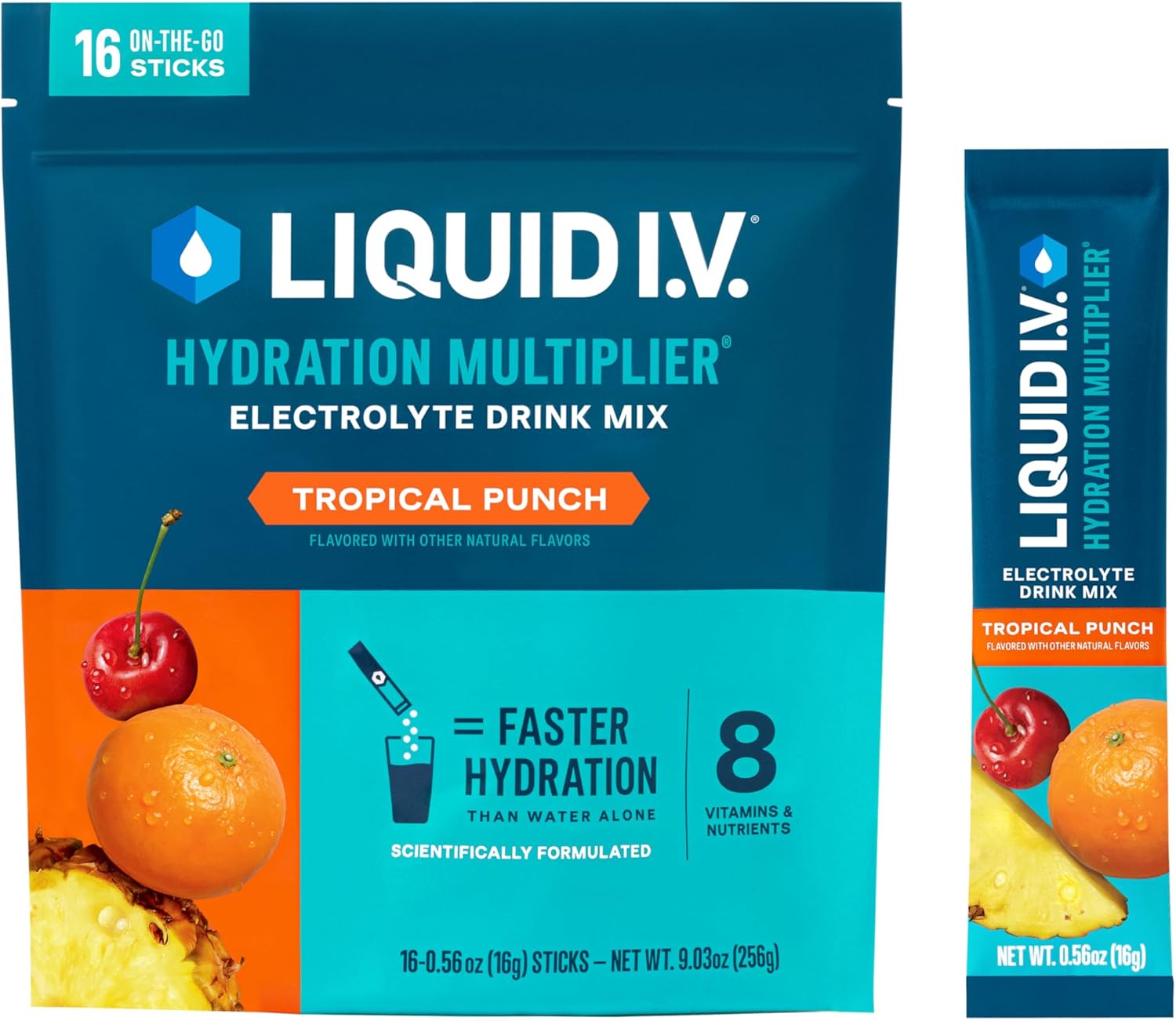Liquid I.V. Hydration Multiplier – Lemon Lime Electrolyte Drink