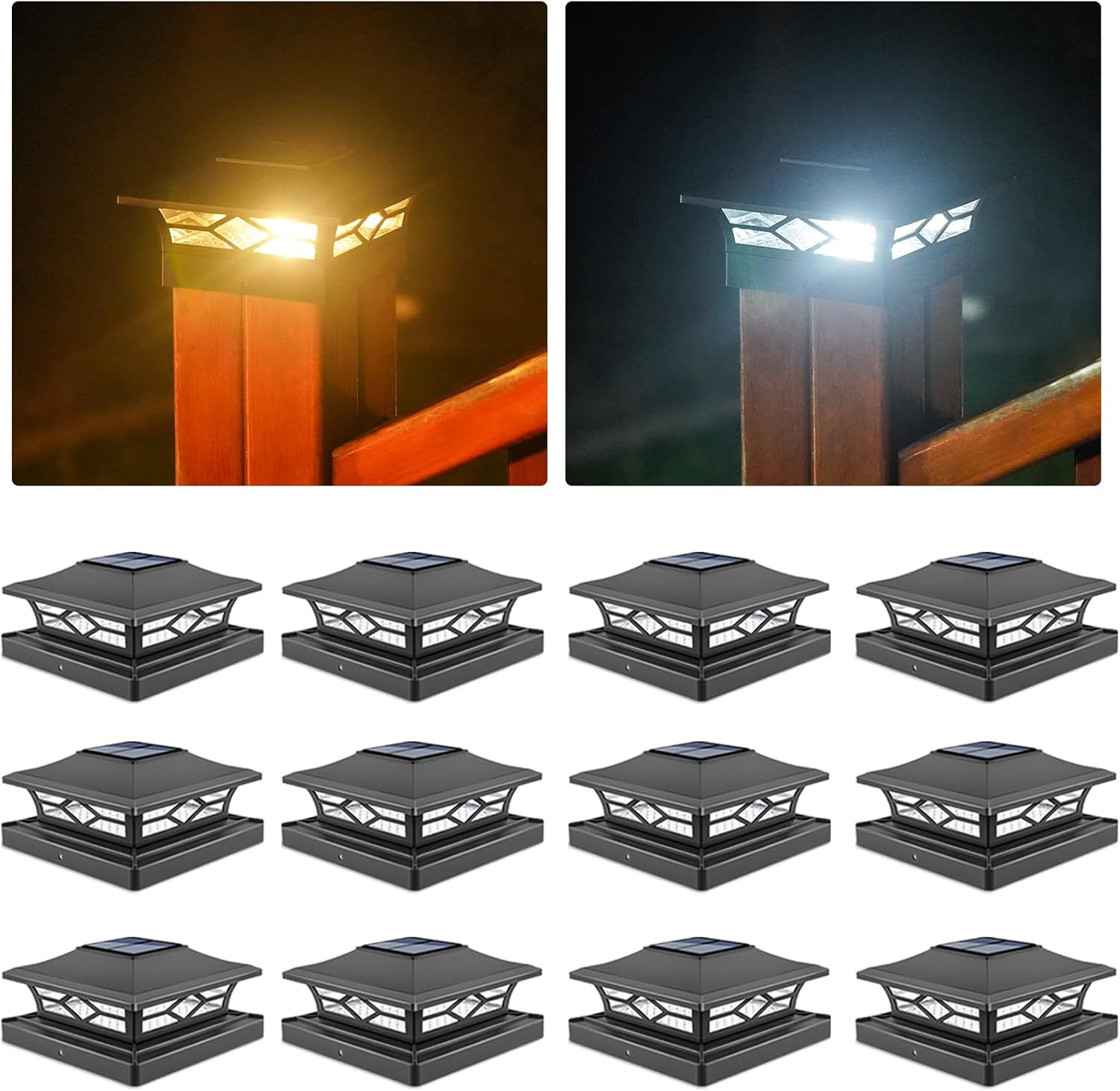 VOLISUN Solar Post Cap Lights for Dock Fence