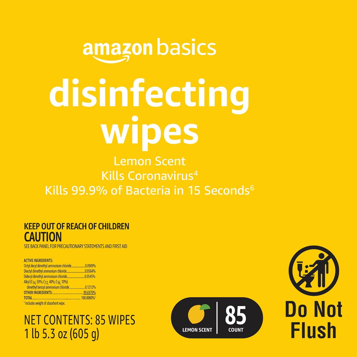 Sanitizing Wipes Lemon & Fresh Scent