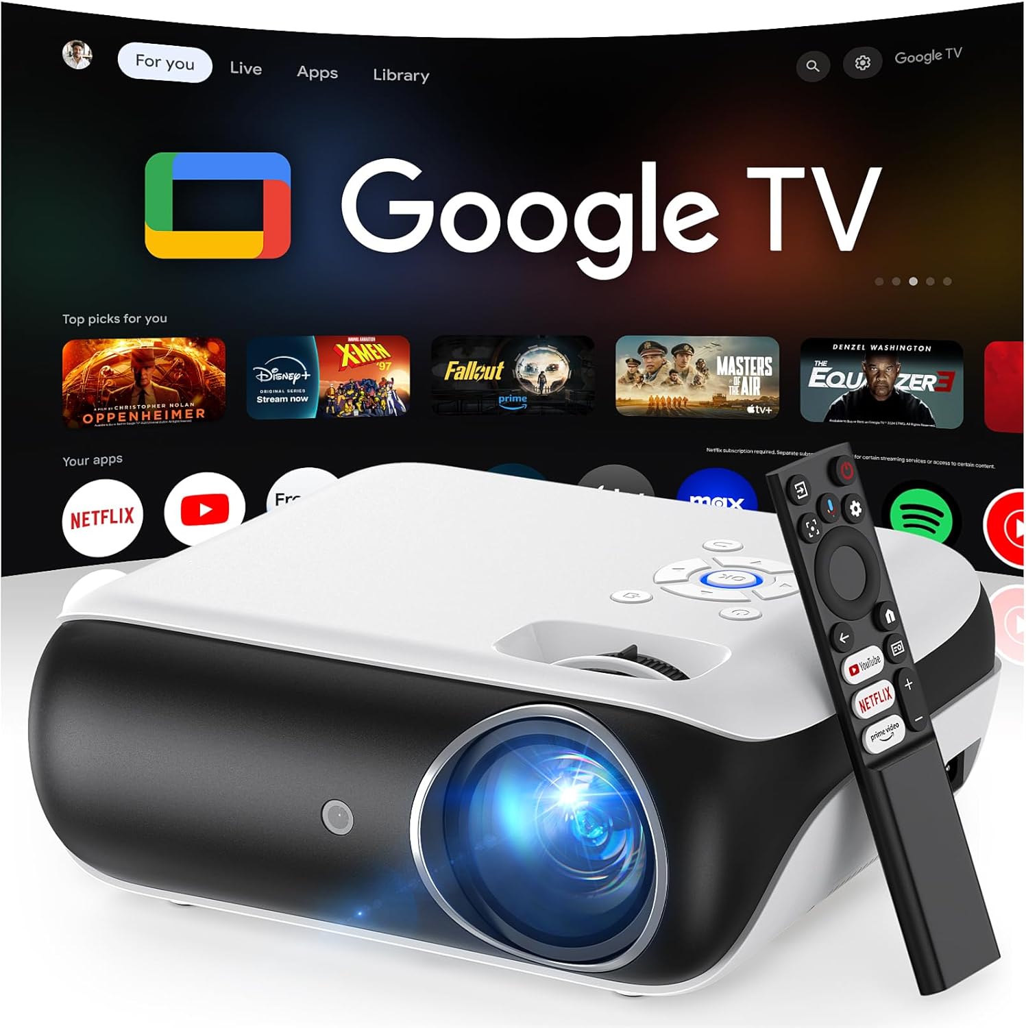 HAPPRUN 1080P Projector
