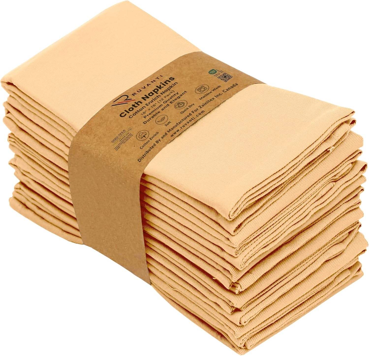 Ruvanti Cloth Napkins Set of Napkins Cloth Washable