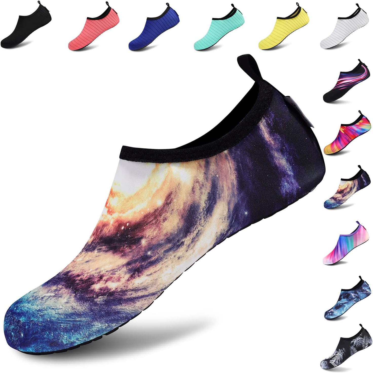 VIFUUR Water Shoes – Barefoot Quick-Dry Aqua Socks