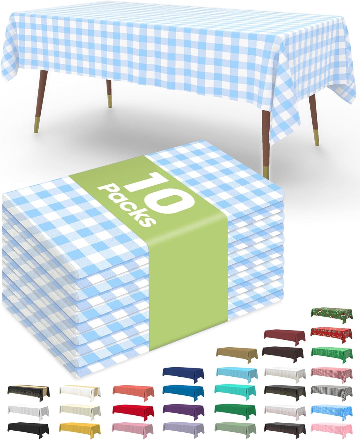 Pureegg Disposable Plastic Tablecloths